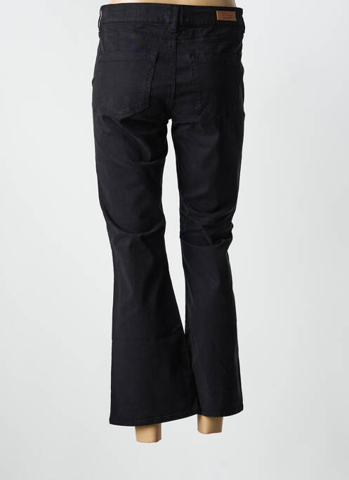 Pantalon chino tissage popeline taille normale noir HAPPY femme