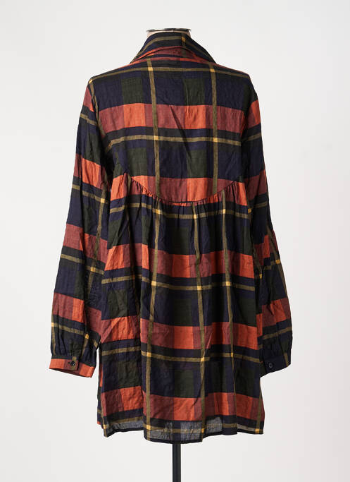 Robe courte manches longues manches longues noir LAURE + MAX femme