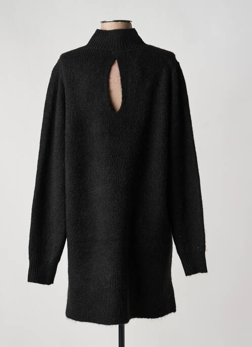 Robe pull col col montant manches longues noir ARTLOVE femme