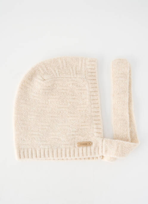 Bonnet stretch beige YERSE femme