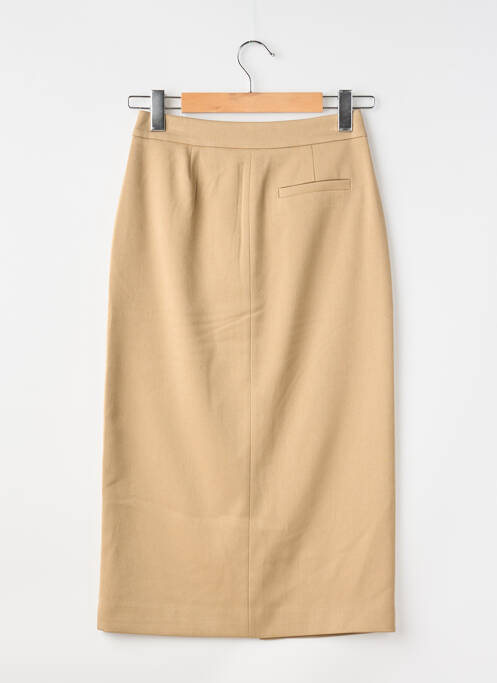 Jupe longue coupe droite beige TWIN SET femme