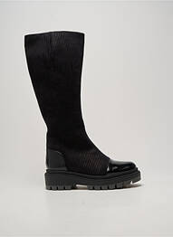 Bottes tissage satiné talon de 4 à 6cm noir CHIE MIHARA femme