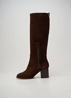 Bottes talon bottier talon de 7 à 9cm marron ANAKI femme
