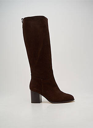 Bottes talon bottier talon de 7 à 9cm marron ANAKI femme