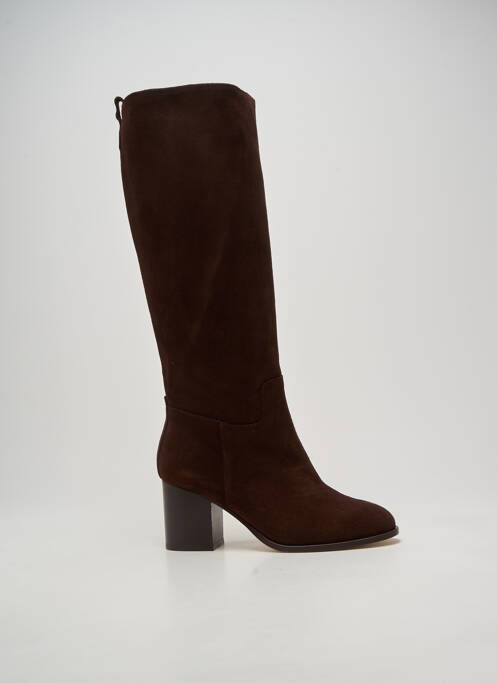 Bottes talon bottier talon de 7 à 9cm marron ANAKI femme