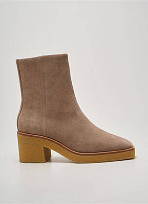 Bottines/boots talon bottier talon de 7 à 9cm beige LOLA CRUZ femme