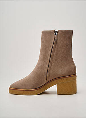 Bottines/boots talon bottier talon de 7 à 9cm beige LOLA CRUZ femme