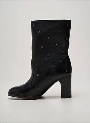 Bottines/boots tissage satiné talon de 7 à 9cm noir CHIE MIHARA femme