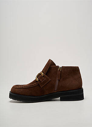 Bottines/boots talon bas talon plat jusqu'à 3cm marron BIBI LOU femme