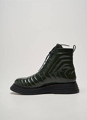 Bottines/boots bout rond talon de 4 à 6cm vert LAURA BELLARIVA femme