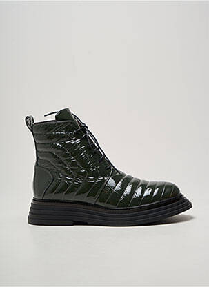 Bottines/boots bout rond talon de 4 à 6cm vert LAURA BELLARIVA femme