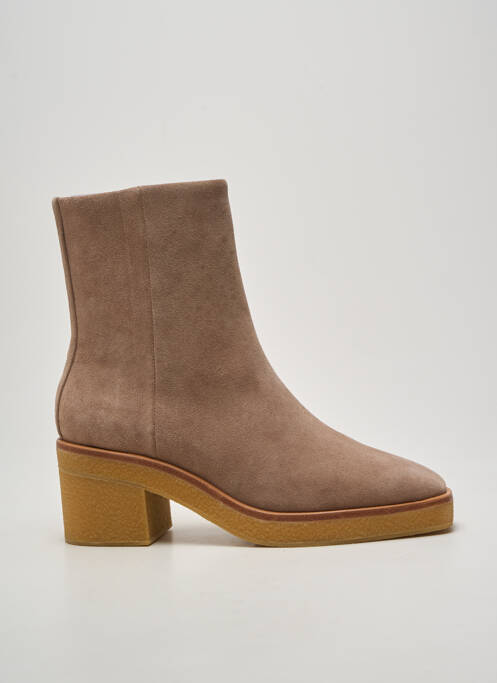 Bottines/boots talon bottier talon de 7 à 9cm beige LOLA CRUZ femme