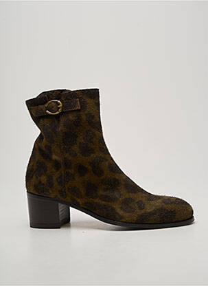 Bottines/boots talon bottier talon de 4 à 6cm vert ELIA MAURIZI femme