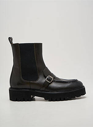 Bottines/boots bout rond talon plat jusqu'à 3cm vert CALCE femme