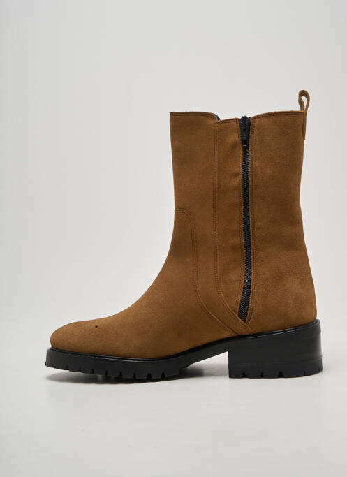 Bottines/boots talon bas talon de 4 à 6cm marron ANAKI femme