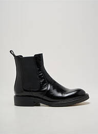 Bottines/boots tissage satiné talon plat jusqu'à 3cm noir BILLIBI femme
