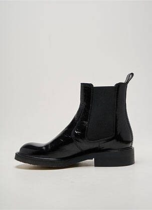 Bottines/boots tissage satiné talon plat jusqu'à 3cm noir BILLIBI femme