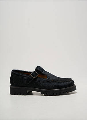 Derbies tissage satiné talon plat jusqu'à 3cm noir SESA FOOTWEAR femme