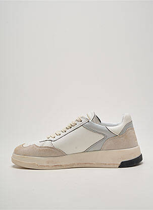 Baskets bout rond talon plat jusqu'à 3cm blanc GHOUD femme