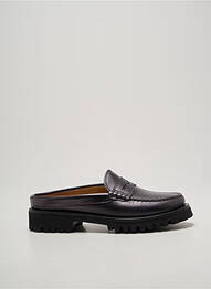 Mules/sabots tissage satiné talon plat jusqu'à 3cm noir SESA FOOTWEAR femme