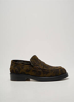 Mocassins bout rond talon plat jusqu'à 3cm vert ELIA MAURIZI femme