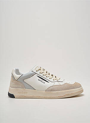 Baskets bout rond talon plat jusqu'à 3cm blanc GHOUD femme