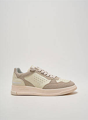 Baskets tissage tissage pailleté talon plat jusqu'à 3cm or GHOUD femme