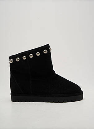 Bottines/boots tissage satiné talon plat jusqu'à 3cm noir ISABEL MARANT femme