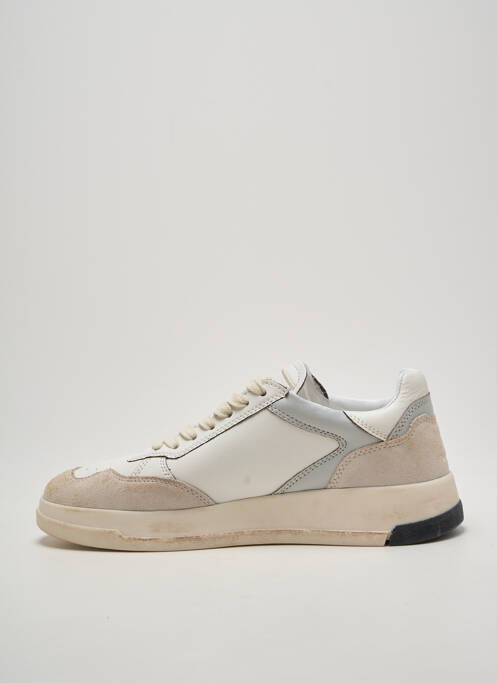 Baskets bout rond talon plat jusqu'à 3cm blanc GHOUD femme