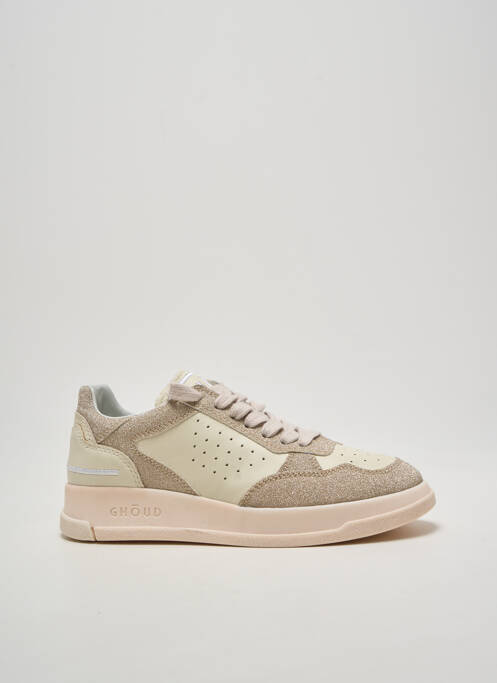 Baskets tissage tissage pailleté talon plat jusqu'à 3cm or GHOUD femme