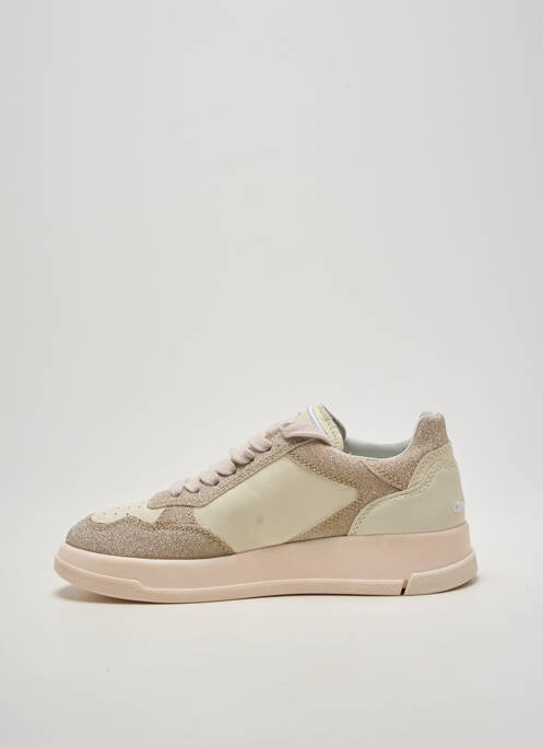 Baskets tissage tissage pailleté talon plat jusqu'à 3cm or GHOUD femme