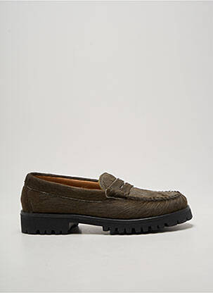 Mocassins bout rond talon plat jusqu'à 3cm vert SESA FOOTWEAR femme