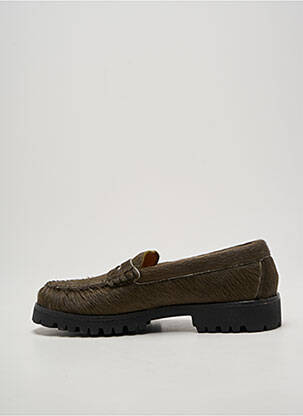Mocassins bout rond talon plat jusqu'à 3cm vert SESA FOOTWEAR femme