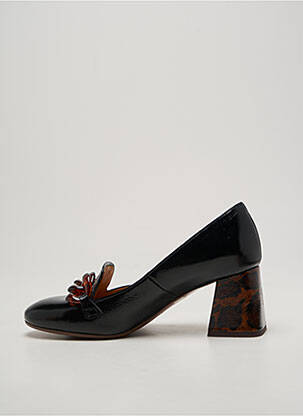 Escarpins tissage satiné talon de 7 à 9cm noir CHIE MIHARA femme