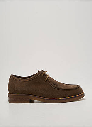 Derbies bout rond talon plat jusqu'à 3cm marron BILLIBI femme