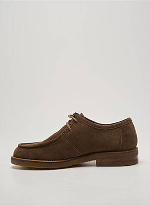 Derbies bout rond talon plat jusqu'à 3cm marron BILLIBI femme