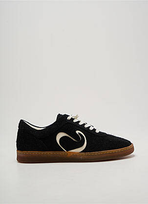 Baskets bout rond talon plat jusqu'à 3cm noir ANONYMOUS femme