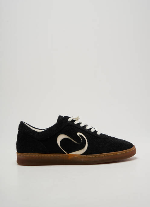 Baskets bout rond talon plat jusqu'à 3cm noir ANONYMOUS femme