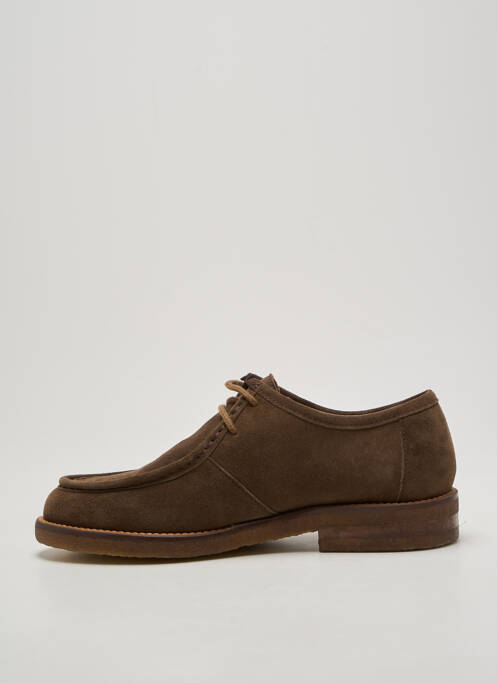 Derbies bout rond talon plat jusqu'à 3cm marron BILLIBI femme
