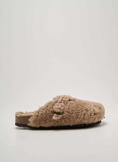 Mules/sabots talon plat jusqu'à 3cm beige SCHOLL femme