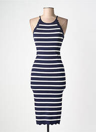 Robe mi-longue sans manche sans manche bleu VAN DER ROCK femme
