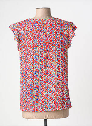 Top manches courtes manches courtes rouge BY ONE femme