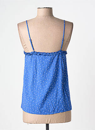 Top manches bretelles ajustables fines bretelles bleu GRACE & MILA femme