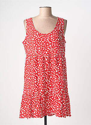 Tunique sans manche col rond rouge C'FLO femme