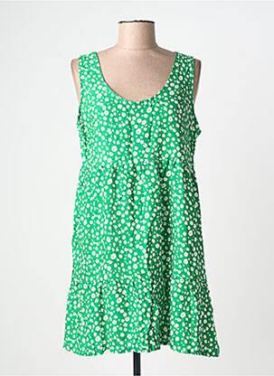 Tunique sans manche col rond vert C'FLO femme