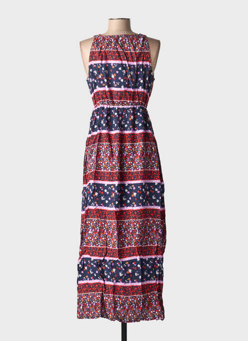 Robe longue imprimé fantaisie sans manche rouge C'FLO femme