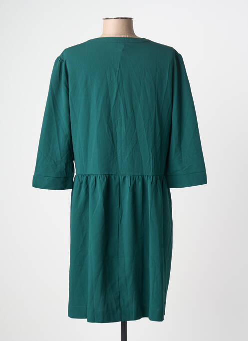 Robe mi-longue manches 3/4 manches 3/4 vert GRACE & MILA femme