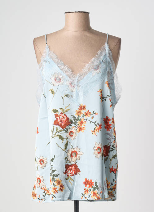 Top imprimé fantaisie fines bretelles bleu JS MILLENIUM femme