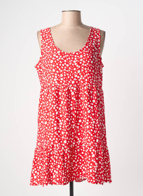 Tunique sans manche col rond rouge C'FLO femme