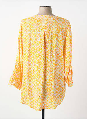 Blouse imprimé fantaisie manches longues jaune Z-ONE femme